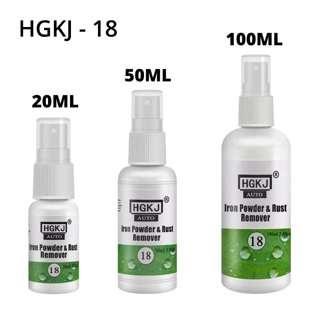 HGKJ-18 – 50ml Car Paint & Wheel Rust Remover Spray | Iron Powder & Rust Cleaner