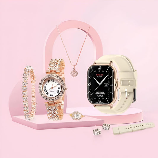 7-in-1 Smart Watch Gift Set for Women