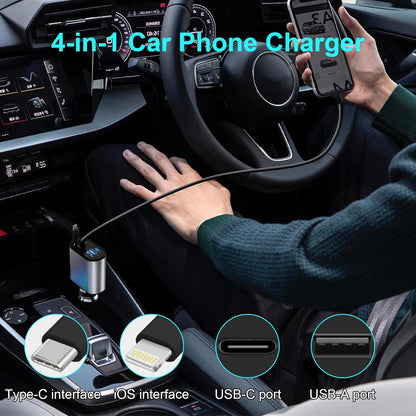 4 in 1 Retractable Charger