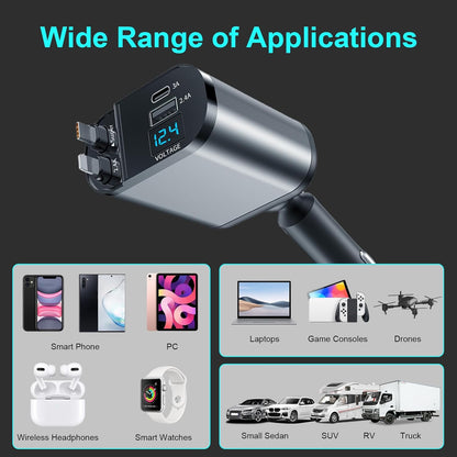 4 in 1 Retractable Charger
