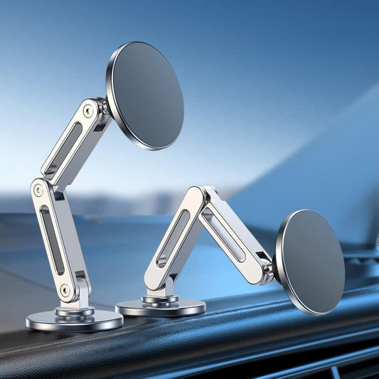360° Magnetic Car Phone Holder – Rotating Metal Aluminum Alloy Mount