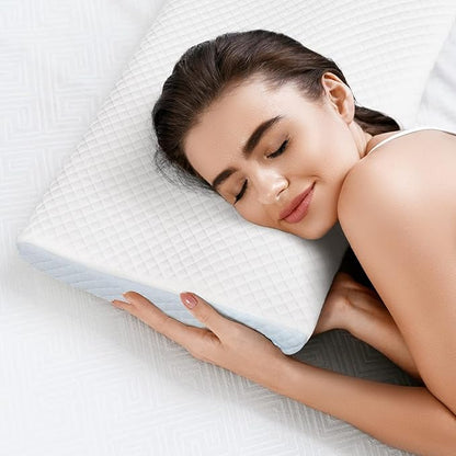 Neck Pillow Slow Rebound Memory Cotton Pillow Cervical Partition Memory Pillow for Anti-snoring - SHOPPING YARD