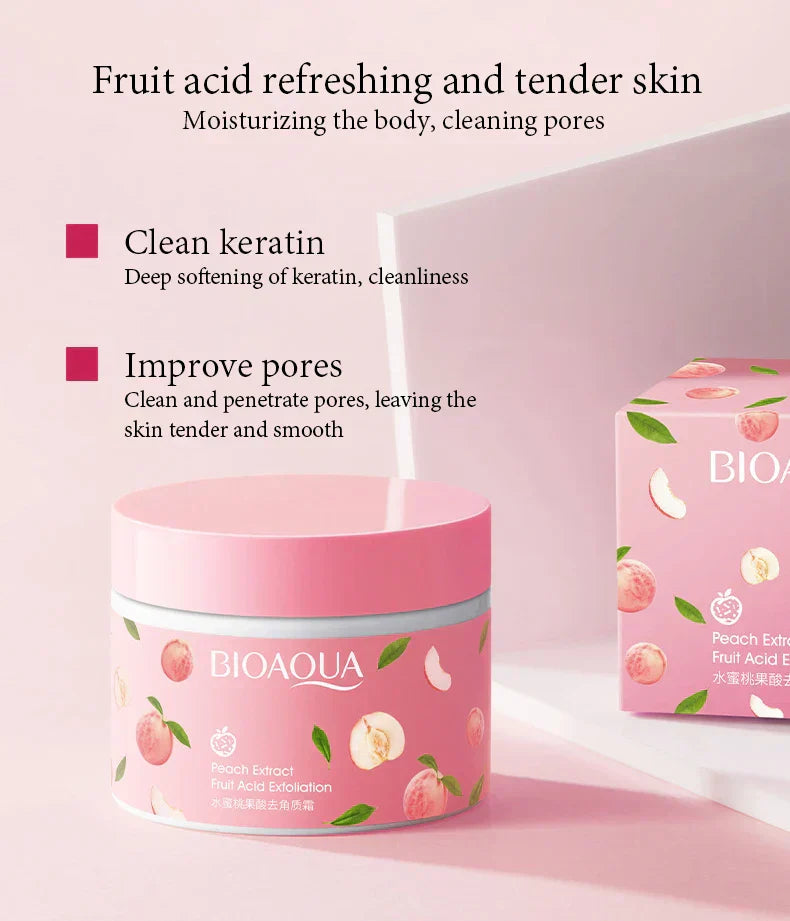 Peach Extract Fruit Acid Exfoliating Face Gel Cream