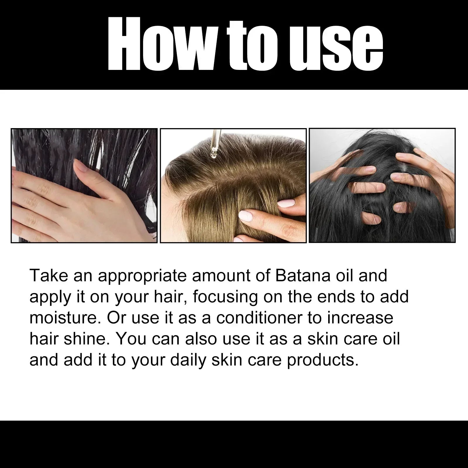 Natural Pure Batana Oil For Hair Growth Batana Oil Hair Oil Hair Loss Organic Batana Oil Hair Growth For Black Men & Women - SHOPPING YARD