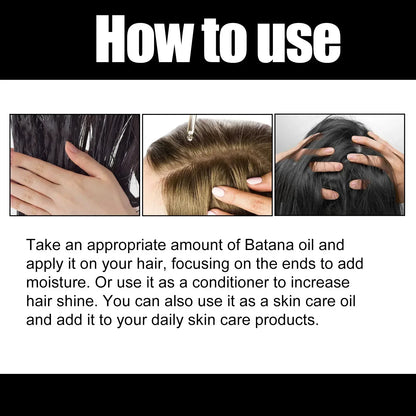 Natural Pure Batana Oil For Hair Growth Batana Oil Hair Oil Hair Loss Organic Batana Oil Hair Growth For Black Men & Women - SHOPPING YARD