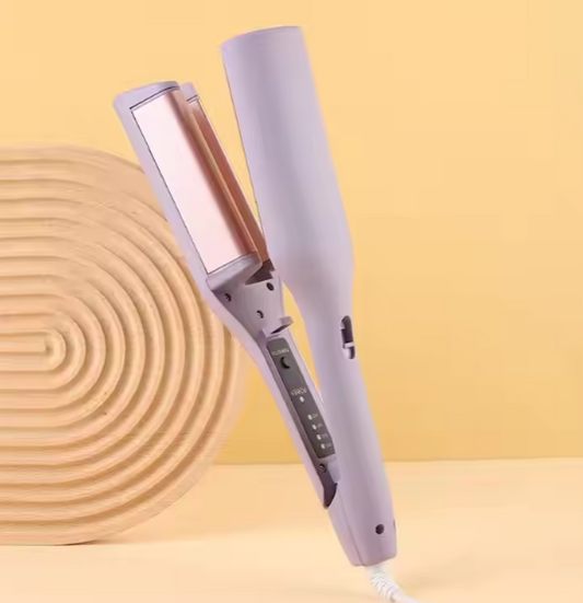 32MM Electric Curling Iron Automatic Lambswool Curling Tool Long Lasting Styling French Styling Rotating Anti-Flame Design - SHOPPING YARD