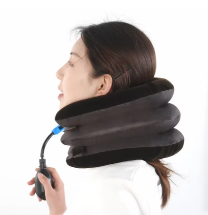 Inflatable Neck Cervical Vertebra Traction Soft Neck Tractor Pillow Relieve Headache Head Back Shoulder Neck Pain - SHOPPING YARD
