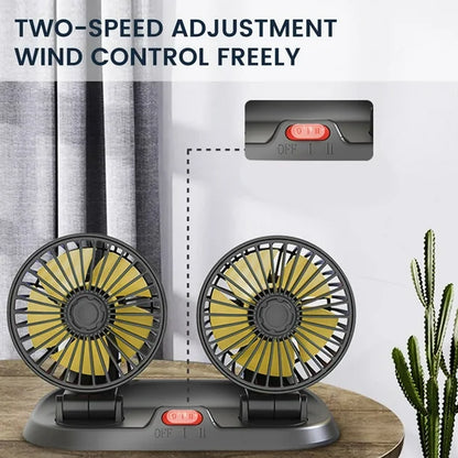 Double Headed Vehicle Fan (CIC922)