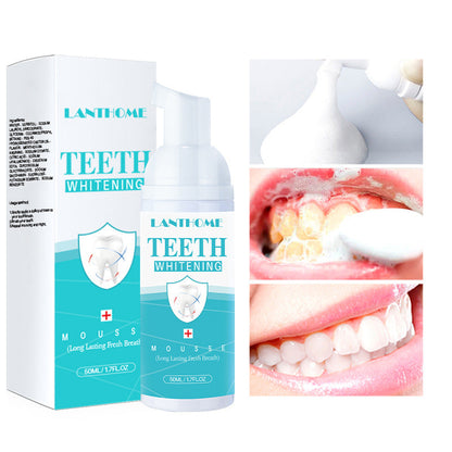 Teeth Whitening Toothpaste Foam Baking Soda Toothpaste Mousse Stains Removal - SHOPPING YARD