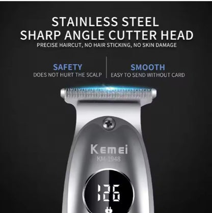 Kemei 1948 Electric Barber Full Metal Housing Hair Trimmer for Men - SHOPPING YARD