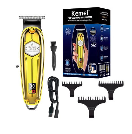 Kemei 1973 Pro Full Metal Hair Trimmer Professional Beard Trimmer For Men Electric Clipper - SHOPPING YARD