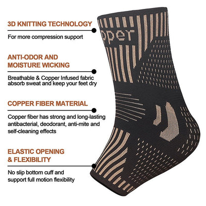 Copper Ion Ankle Support Basketball Running Climbing Sports Protective Gear - SHOPPING YARD