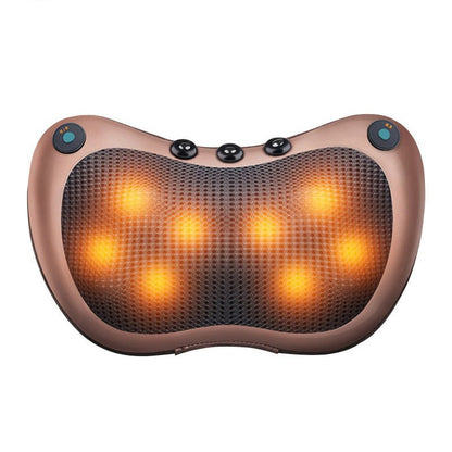 Head Massager Car Home Cervical Shiatsu Massage Neck Back Waist Body Electric Multifunctional Massage Pillow Cushion - SHOPPING YARD