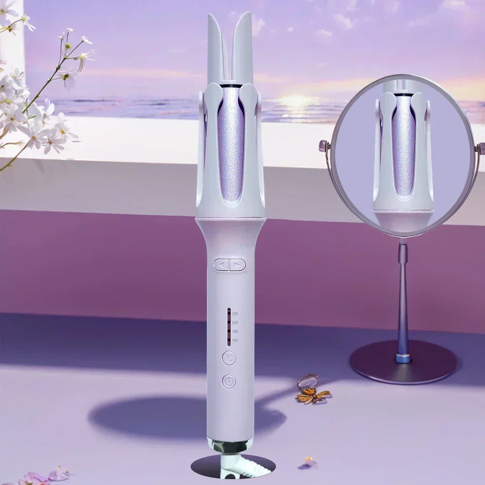 Automatic Hair Curling Iron Anti-tangle Hair Curler 32mm Long Barrel Ceramic Hair Curling Iron with Adjustable for Women for Diy - SHOPPING YARD