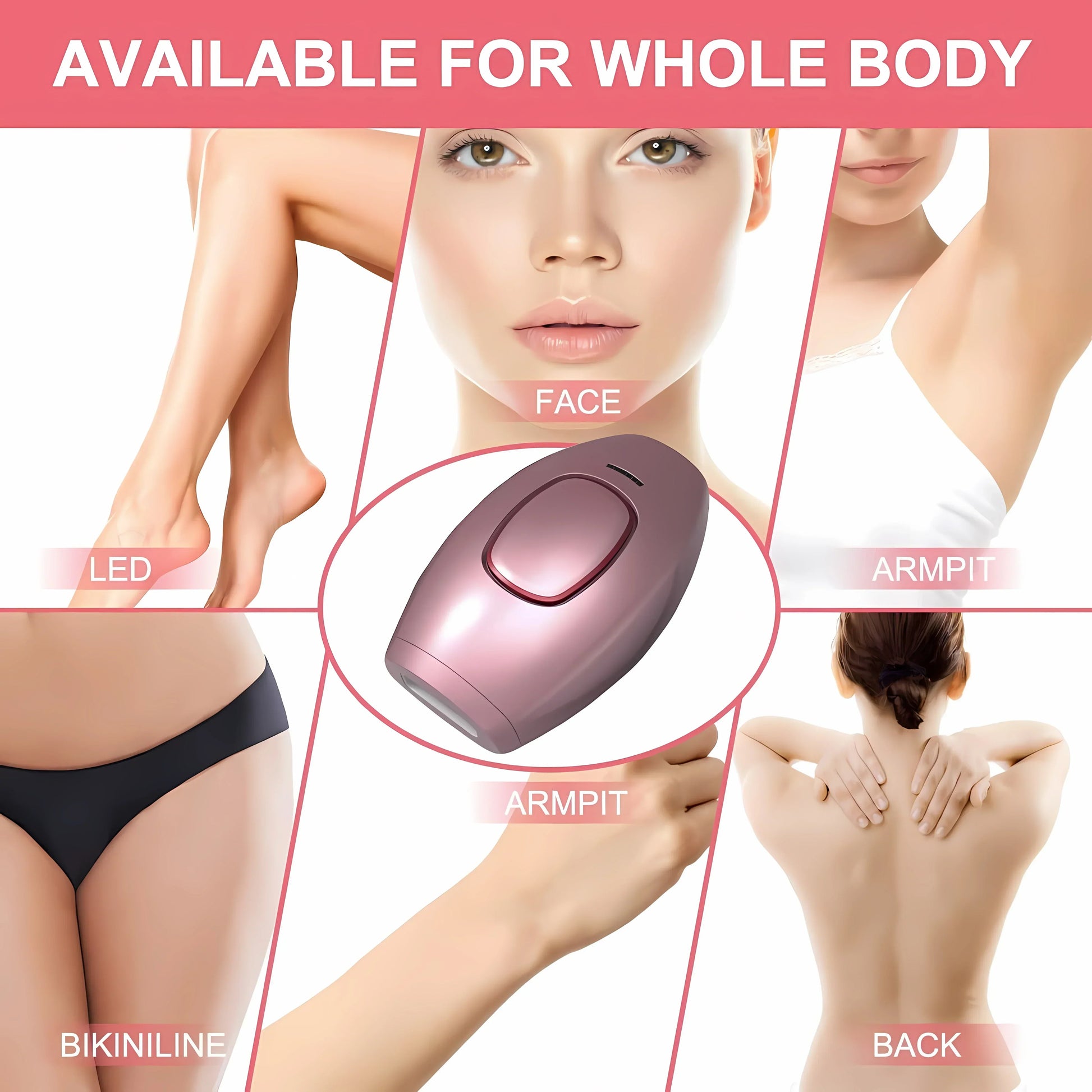 IPL Hair Removal Laser Epilator – Permanent Painless Hair Removal for Women, Portable & Efficient for Face, Body, Bikini Area - SHOPPING YARD
