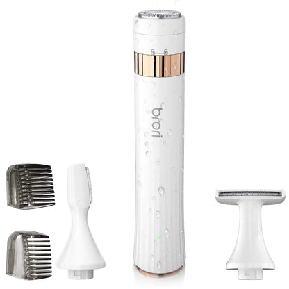 Ladies barber set 3-in-1 multifunctional shaver full-body shaver electric eyebrow trimmer washable hair removal - SHOPPING YARD
