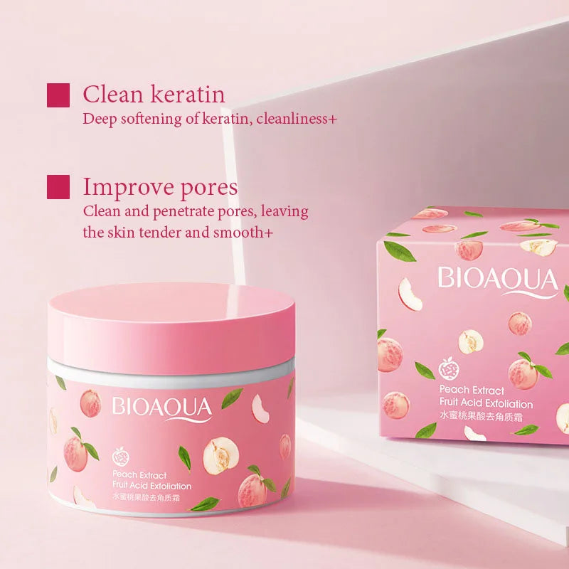 Peach Extract Fruit Acid Exfoliating Face Gel Cream