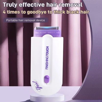 Women's Portable Mini Electric Hair Removal Device USB Charging Non Skin Damaging Intelligent Hair Removal Device - SHOPPING YARD