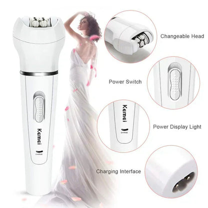 5 in 1 Women Shaver Wool Device Epilator Face Cleansing Brush Women Shaving Machines Hair Removal Facial Razor - SHOPPING YARD