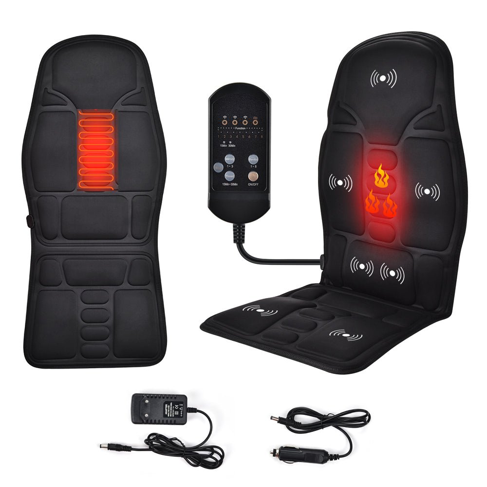 Massage Chair Cushion Vibration Soft Full Body Back Neck Massage Pad Portable Mat Home Office Car Use Relaxation - SHOPPING YARD