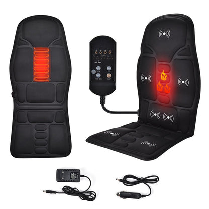 Massage Chair Cushion Vibration Soft Full Body Back Neck Massage Pad Portable Mat Home Office Car Use Relaxation - SHOPPING YARD