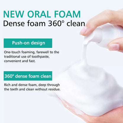Teeth Whitening Toothpaste Foam Baking Soda Toothpaste Mousse Stains Removal - SHOPPING YARD