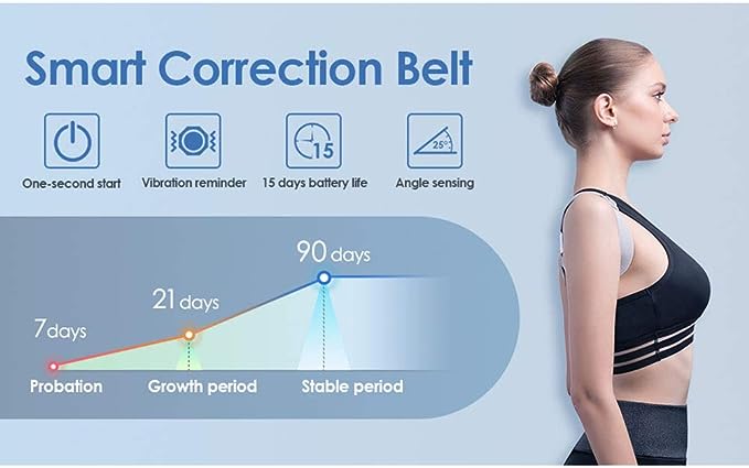 Smart Back Posture Correction Device Adjustable Back Smart Shoulder Support Belt Training Belt Spine Correction Back - SHOPPING YARD