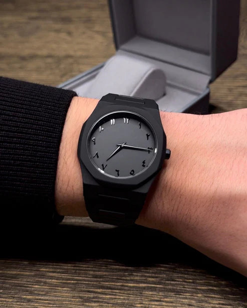 Stainless Steel Arabic Aura Watch
