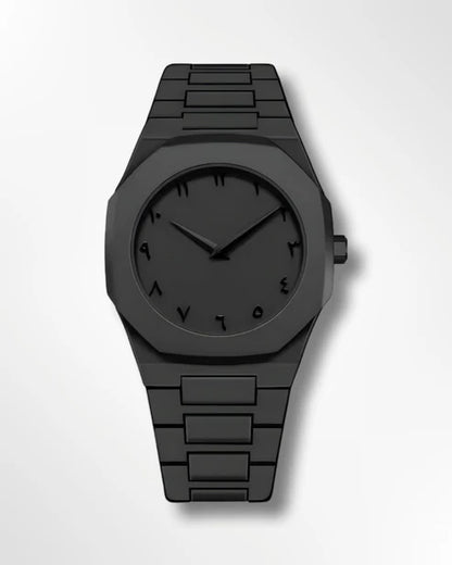 Stainless Steel Arabic Aura Watch